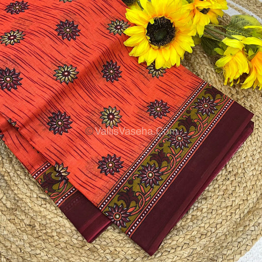Pure Cotton Voile Saree | VVPVS001