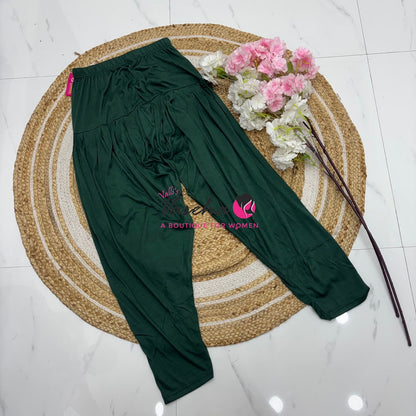 Semi Patiyala - Dark Green Shade - VVSP001