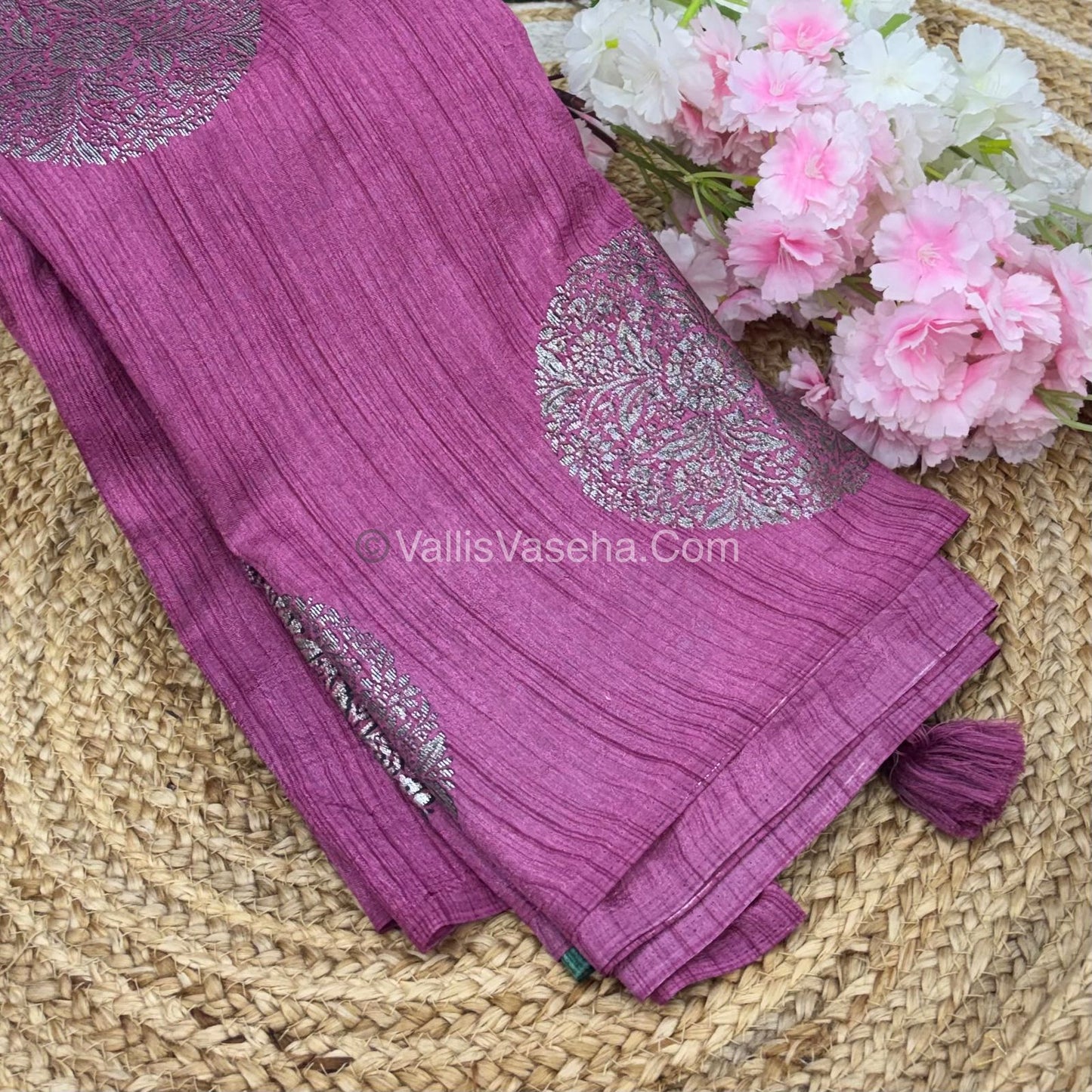 30% less - Offer Saree - Tussar Saree - VVDS005