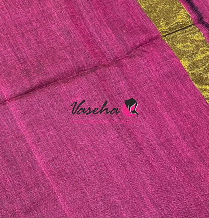Handloom Cotton Sarees  - Pink Shade - VVKC001