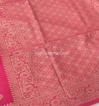 Banarasi - Heritage Silk - Semi Kathan Silk - Peach Shade- VVBHS004