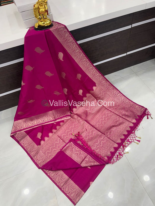 Banarasi - Heritage Silk - Semi Kathan Silk - Pink Shade - VVBHS005