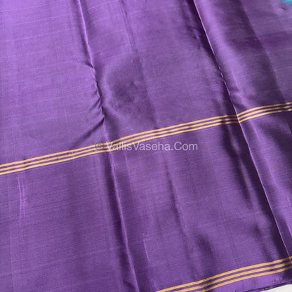 Half Mix - Pure Soft Silk Saree - Long Retta Petta Border with Butta - VVPSS050