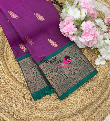Half Mix - Pure Soft Silk Saree - VVPSS031