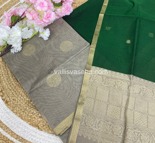 Unstitched Salwar Material -Silk Cotton - VVUSM006