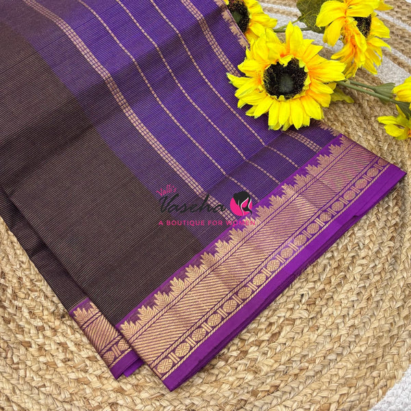 Pure Silk Cotton Saree - Vairavoosi Design - VVSCV005