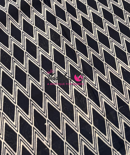 Pure Soft Mul Mul Cotton Sarees - Hand Block Prints - VVMMC011