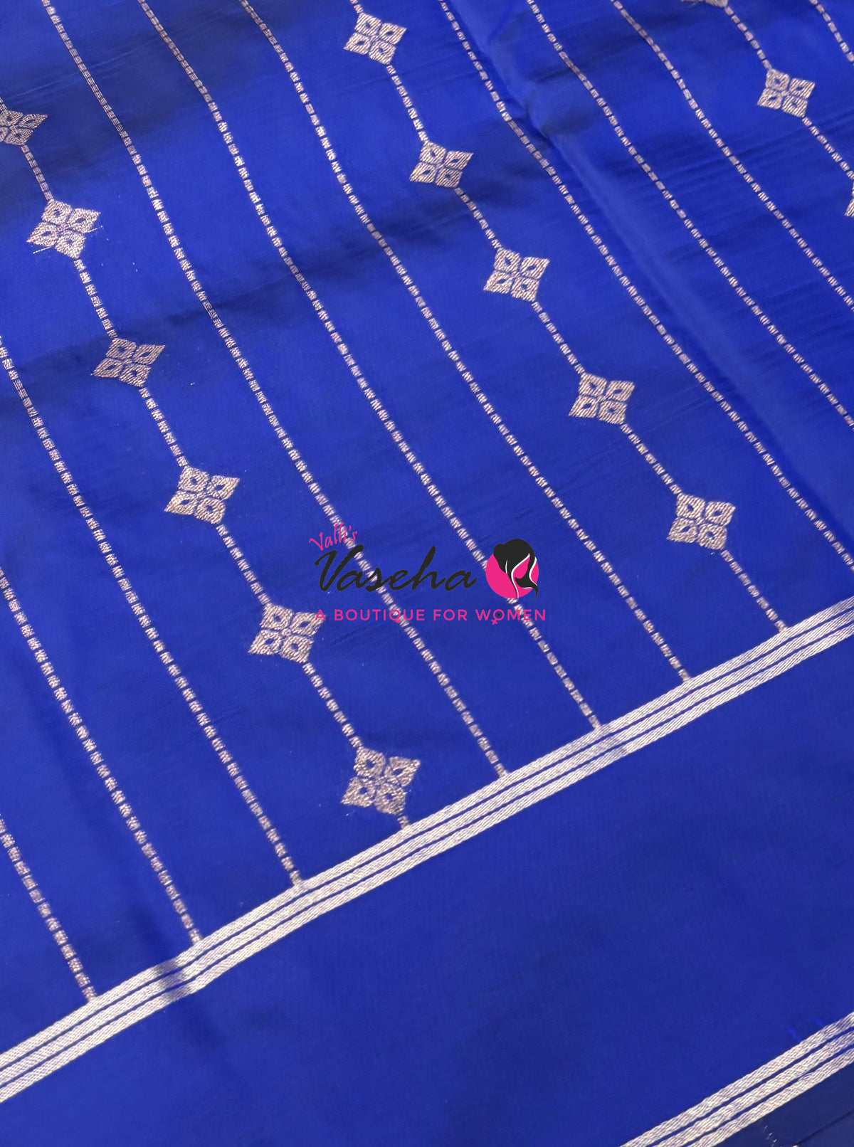 Semi Soft Silk  - Blue Shade - VVSSS041