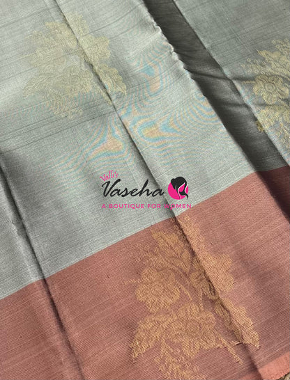 Half Mix - Pure Soft Silk Saree - VVPSS104