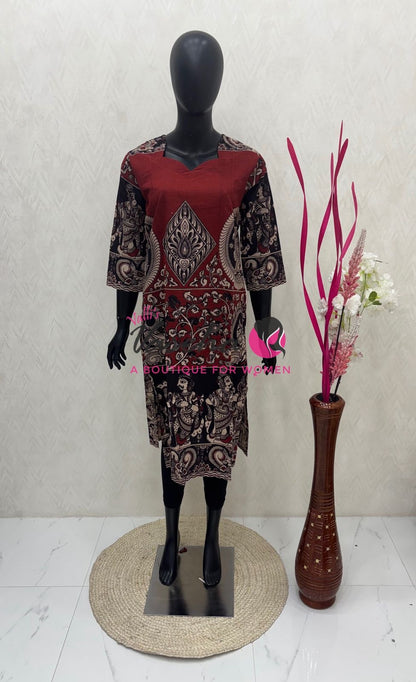 Ready Made - Kalamkari Kurti -VVRKK001