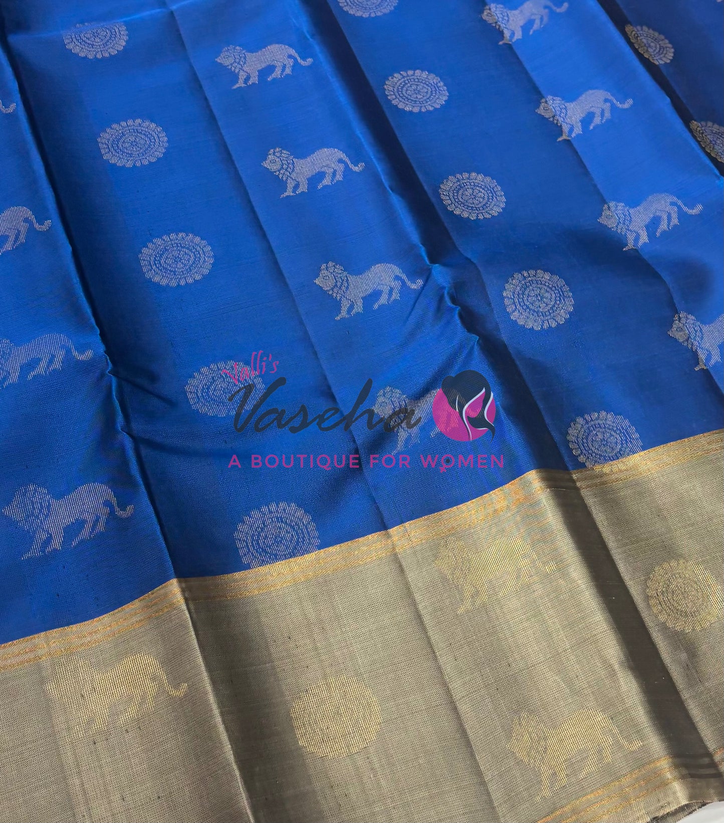 Half Mix - Pure Soft Silk Saree - Long Retta Petta Border with Butta - VVPSS105