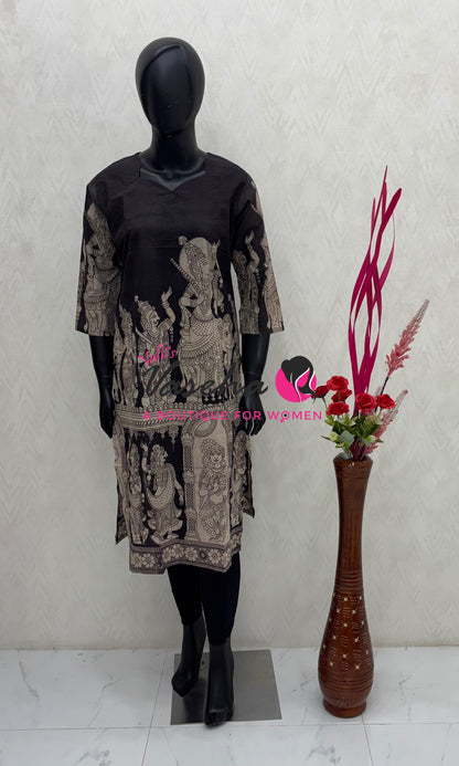 Ready Made - Kalamkari Kurti - VVRKK003