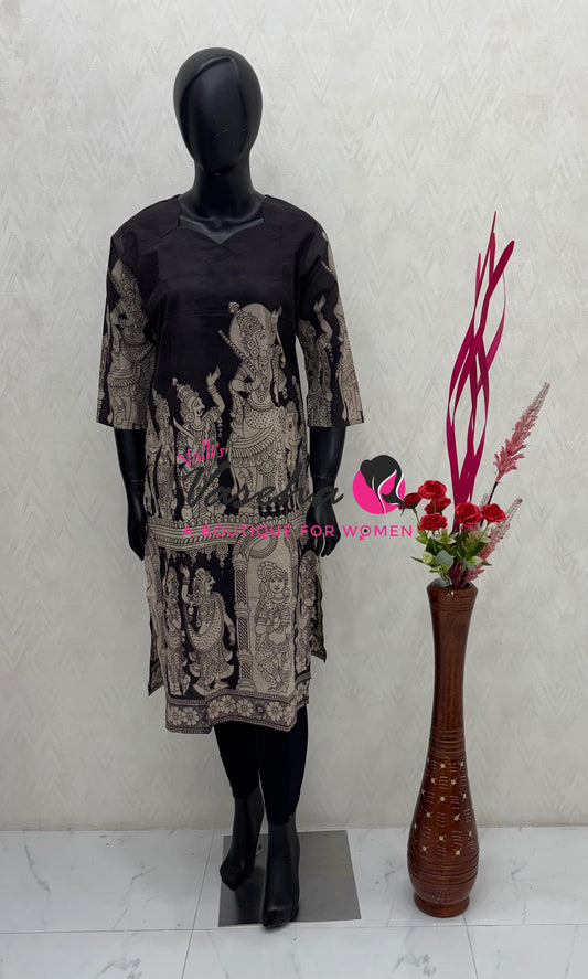Ready Made - Kalamkari Kurti - VVRKK003