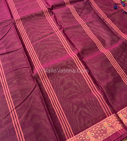 Dhaka Cotton Saree - VVDCS001