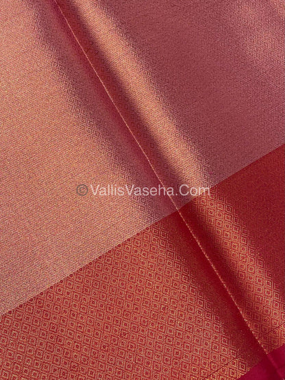 30% less - Offer Saree - Semi Banarasi Tissue Silk Saree - VVDS007