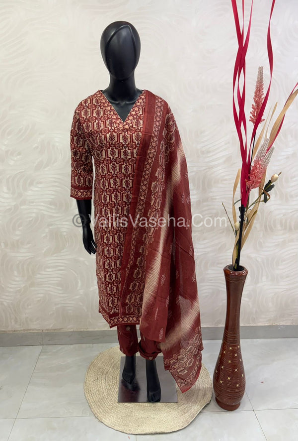 Ready Made - Salwar, Kameez & Duppatta(3pc) - Printed - VVRBS004