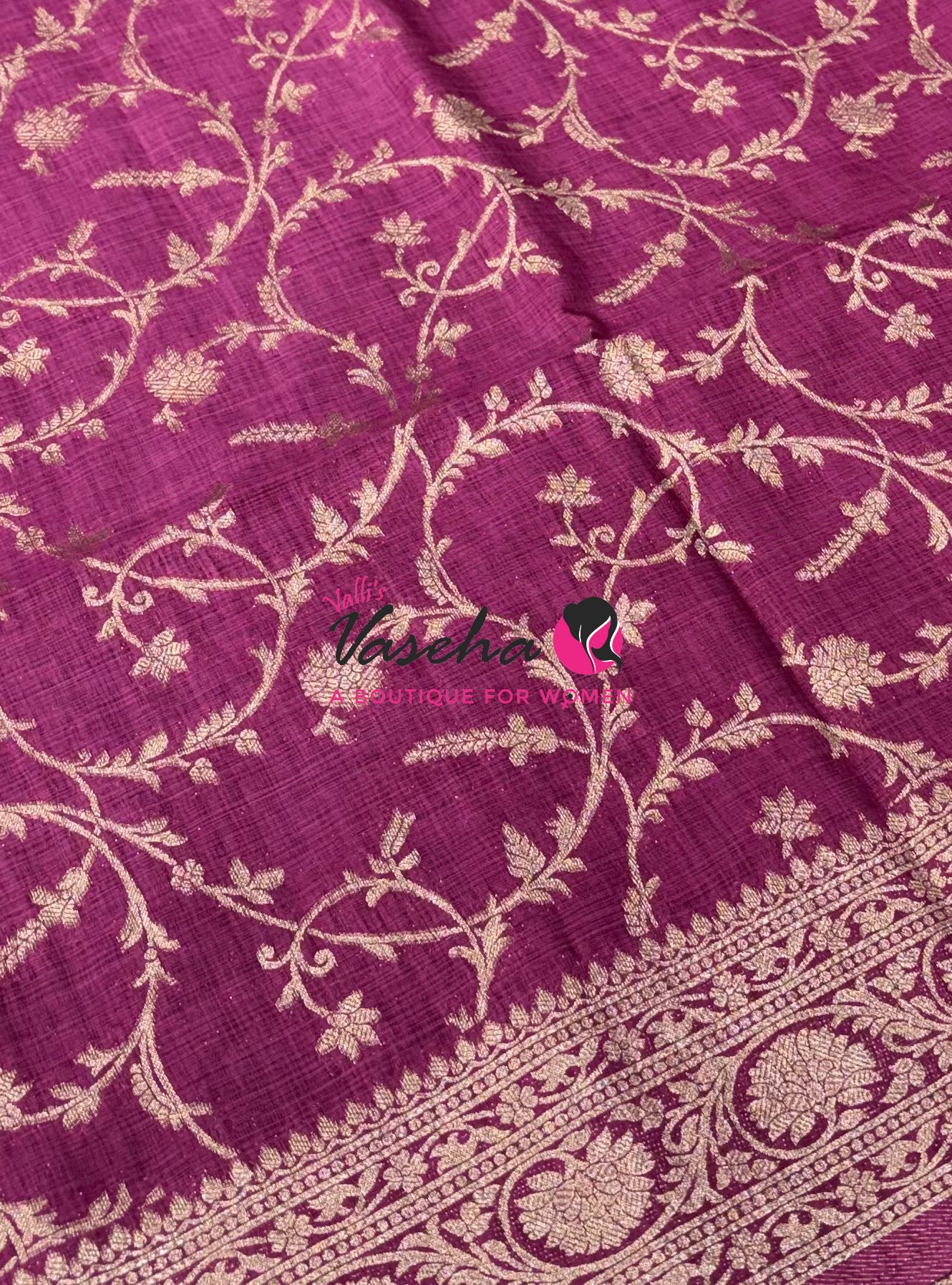 Banarasi - Heritage Silk - Semi Kathan Silk - Onion Pink Shade - VVBHS001