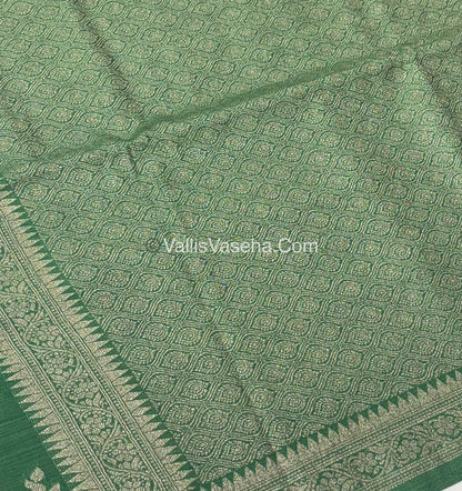 Banarasi - Heritage Silk - Semi Kathan Silk - Pastel Green Shade - VVBHS003