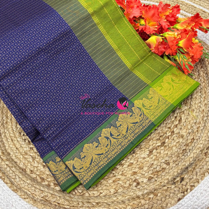 Semi Silk Cotton Saree Lakshadeepam Shade |VVSSC009