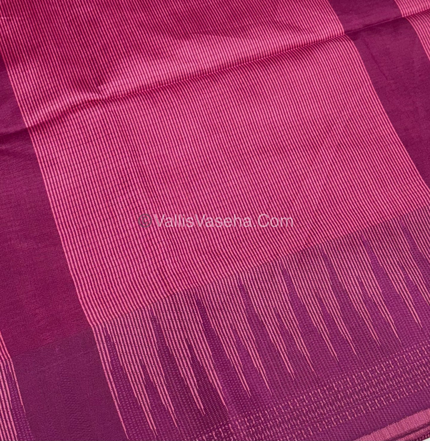 Semi Raw Silk - Pink With Purple Shade - VVRS007