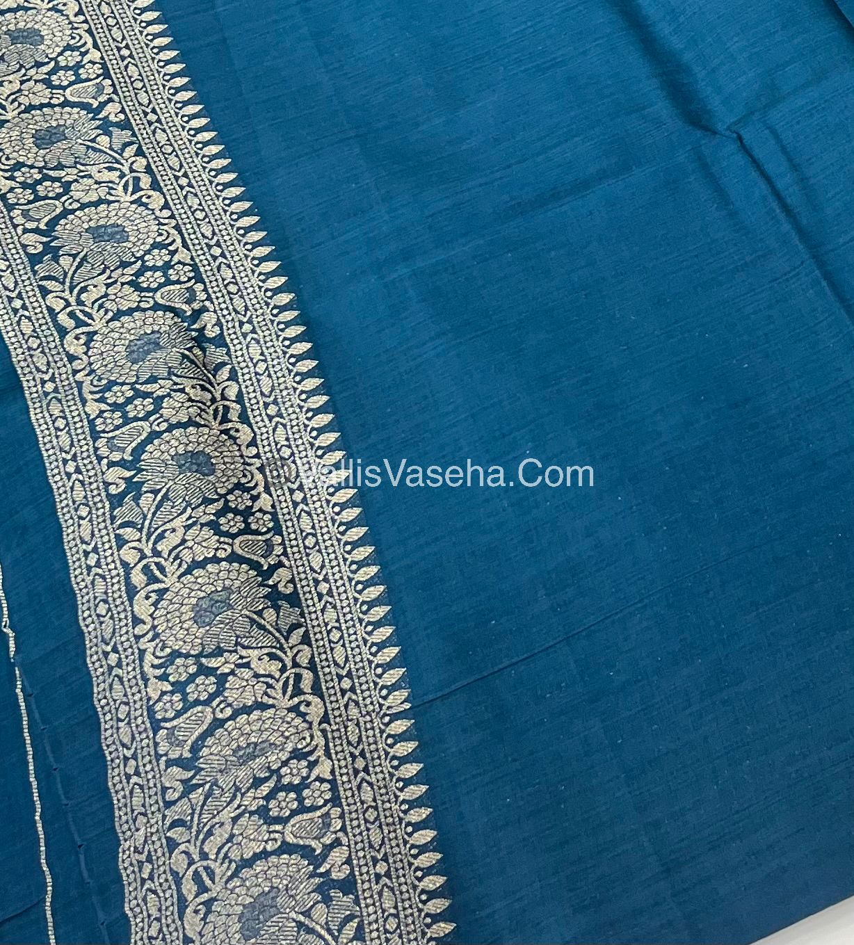 Banarasi - Heritage Silk - Semi Kathan Silk - Ramar Blue Shade- VVBHS004