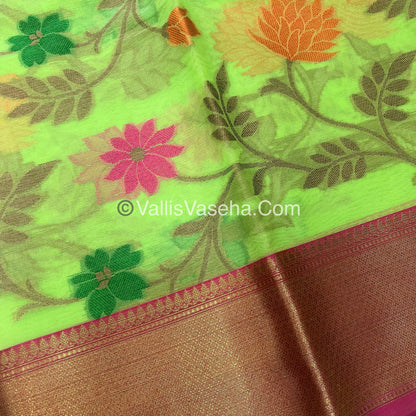 40% less - Offer Saree - Semi Banarasi Saree - VVDS007