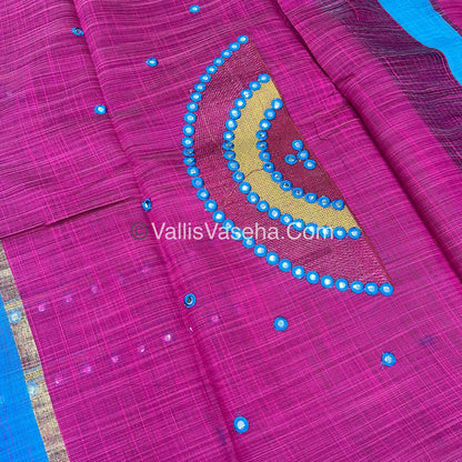 40% less - Offer Saree - Mixed Cotton Saree - VVDS007
