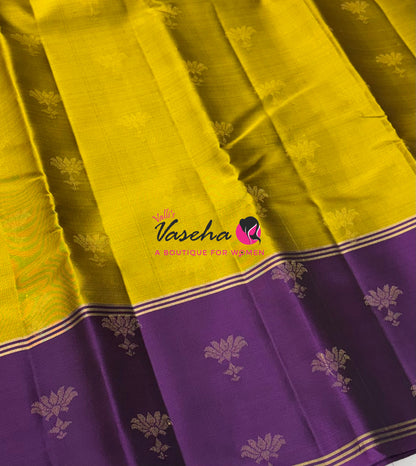 Half Mix - Pure Soft Silk Saree - Long Retta Petta Border with Butta - VVPSS105