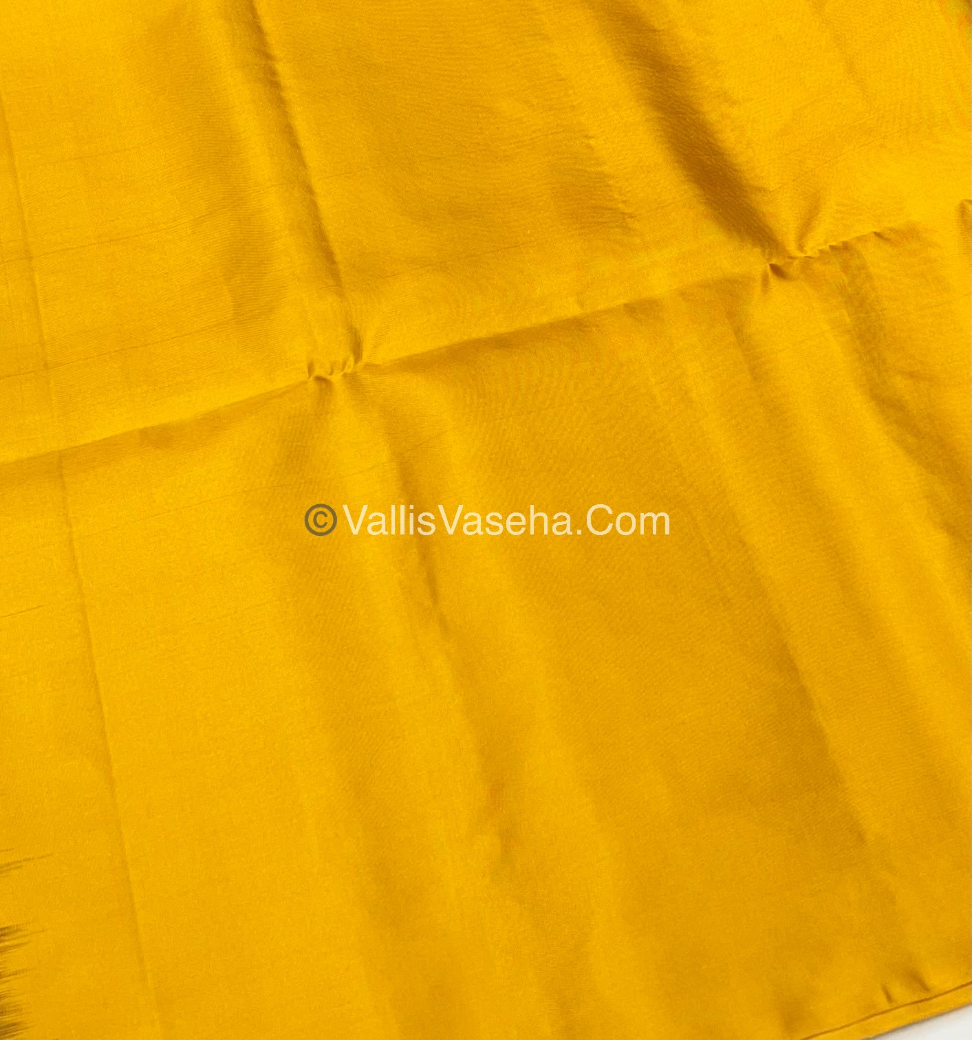 Pure Soft Silk Saree - Cream & Yellow - VVPSS047