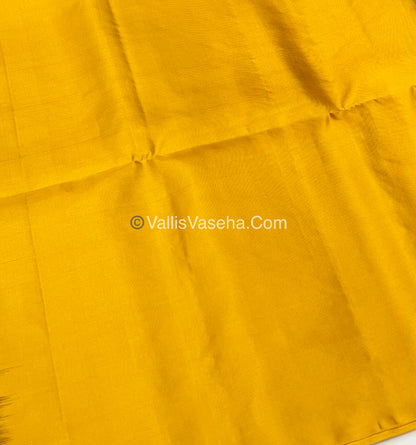 Pure Soft Silk Saree - Cream & Yellow - VVPSS047