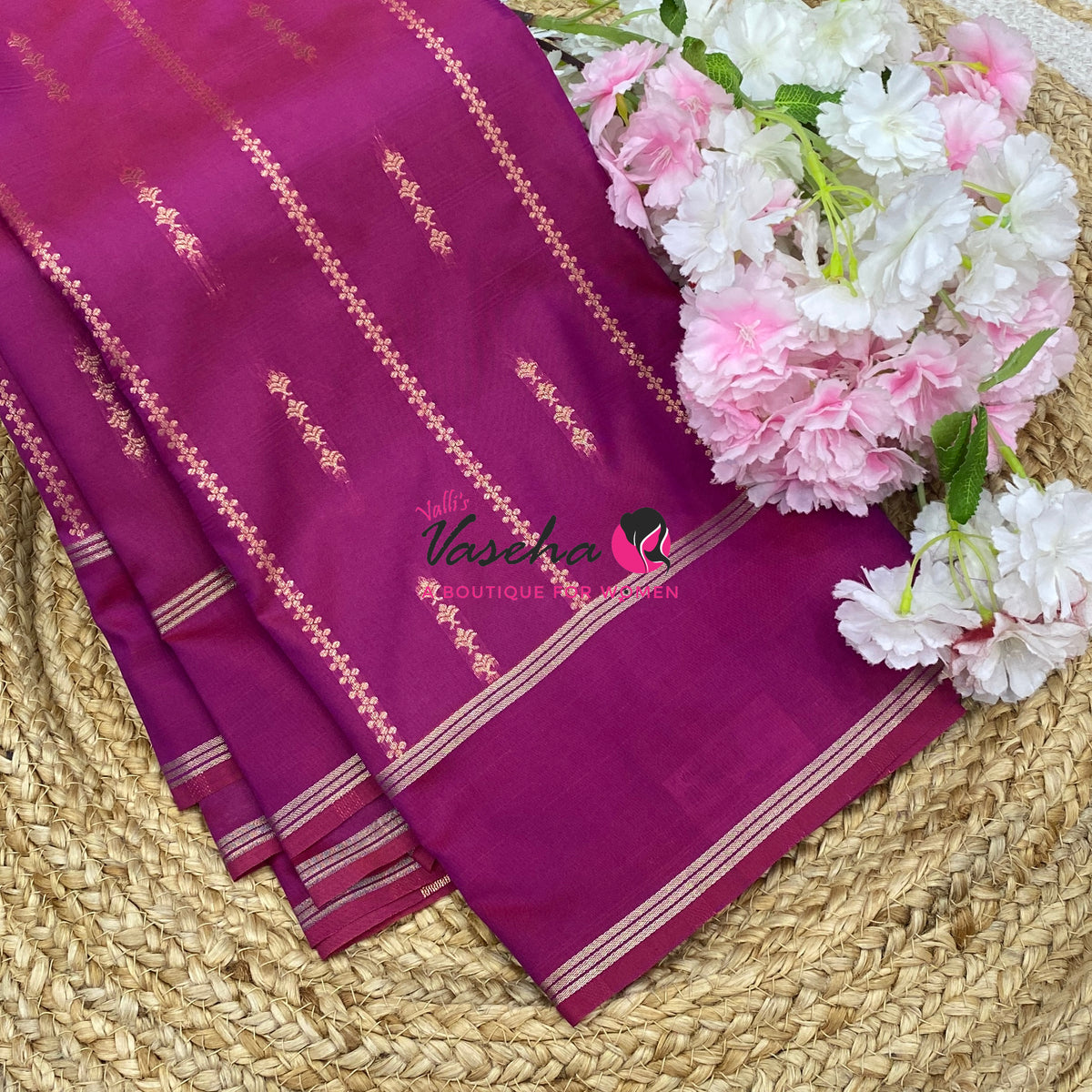 Semi Soft Silk  - Purple Shade - VVSSS040