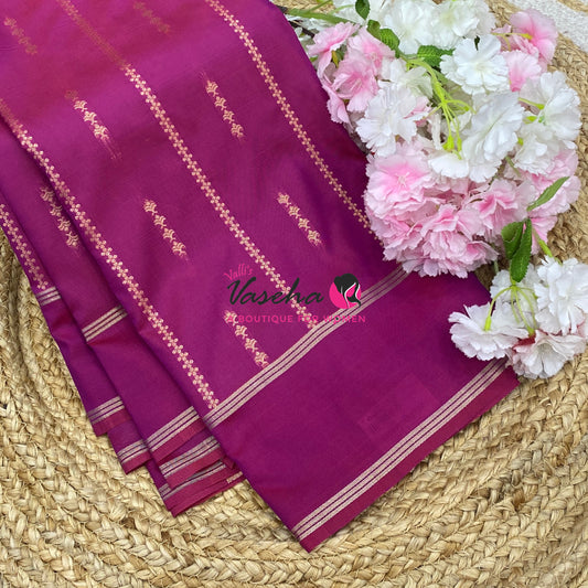 Semi Soft Silk  - Purple Shade - VVSSS040