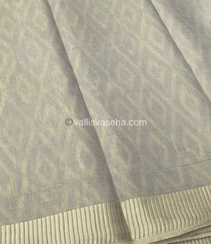 Semi Tussar Silk - Grey Shade - VVSTS004