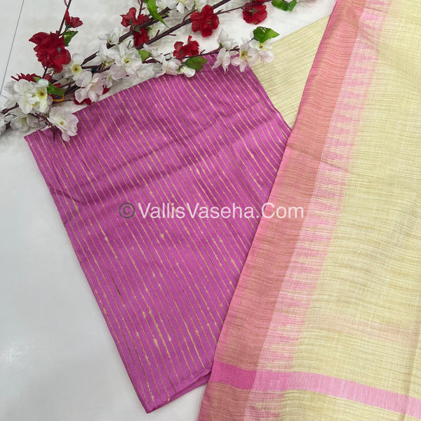 30% less - Offer Unstitched Material -  Mixed Cotton Material - VVDUM003