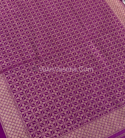 Banarasi - Heritage Silk - Semi Kathan Silk - Purplish Pink Shade - VVBHS007