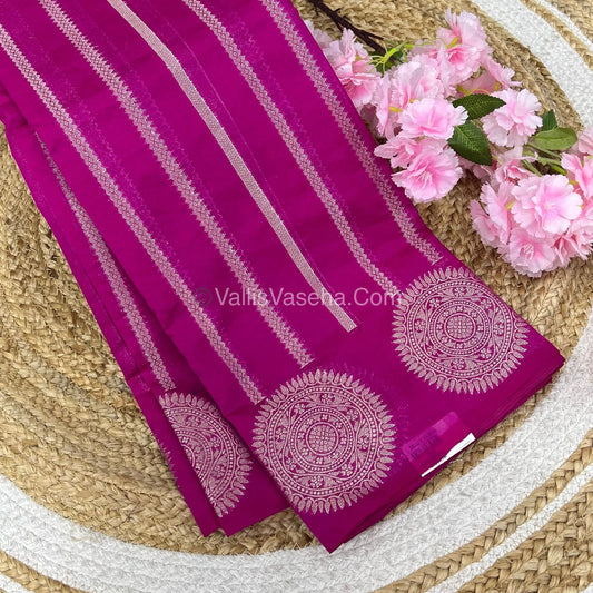 Banarasi Georgette Saree - Pink Shade - VVBGS001