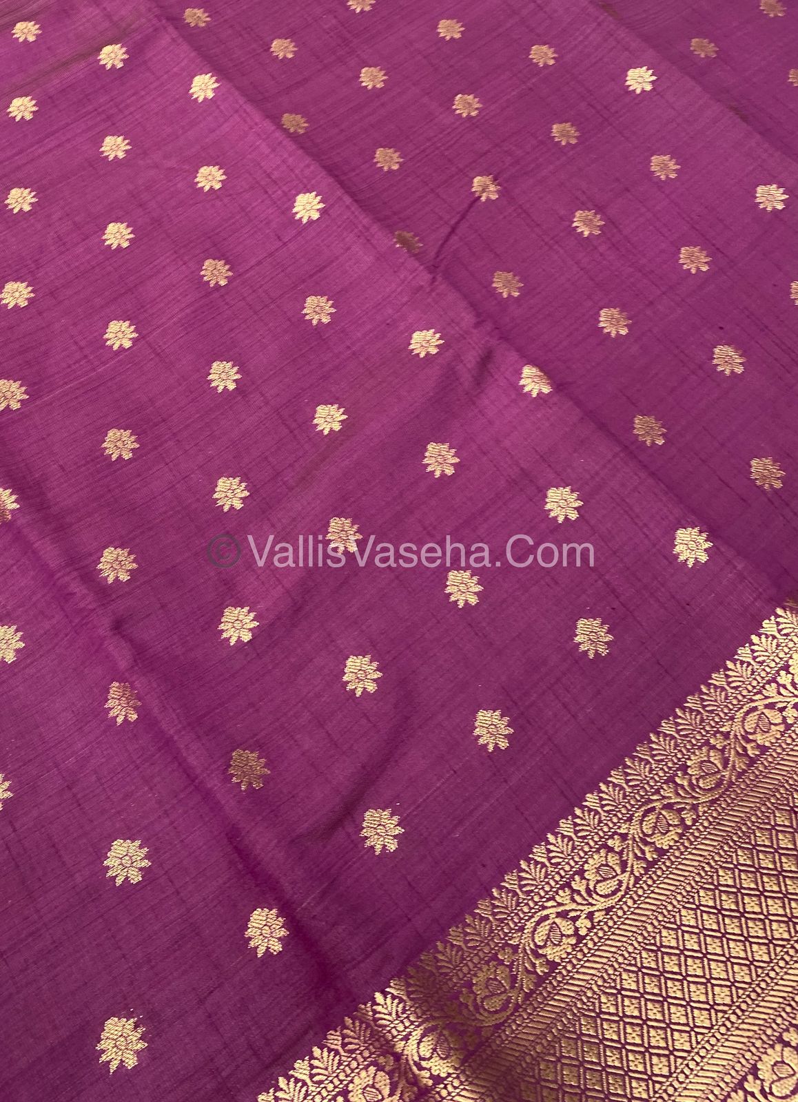 Semi Tussar Silk  -   Wine Shade  - VVSTS014