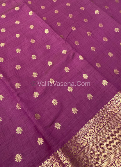 Semi Tussar Silk  -   Wine Shade  - VVSTS014