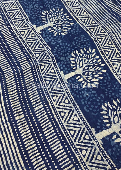 Pure Soft Mul Mul Cotton Sarees - Hand Block Prints - VVMMC003