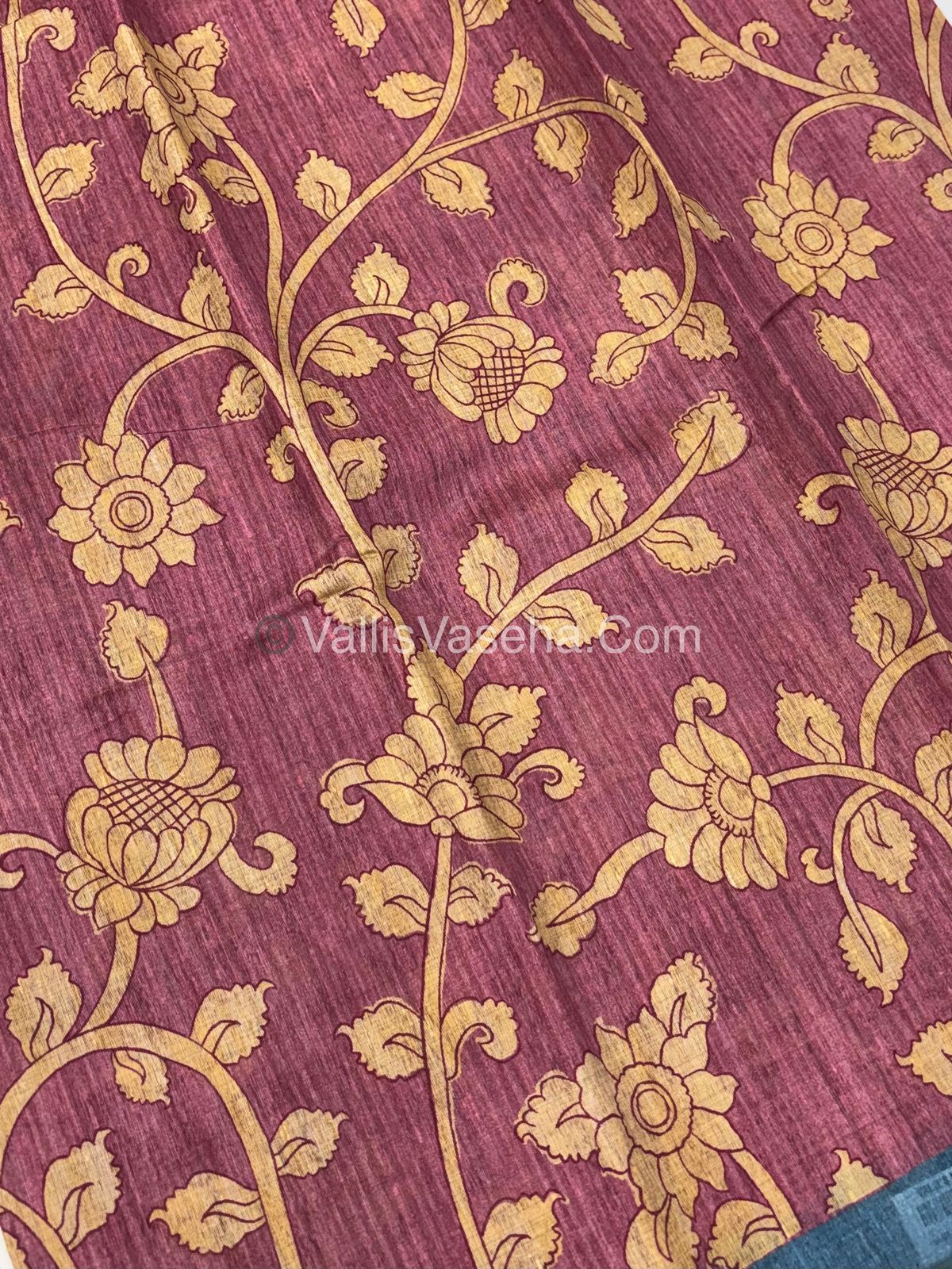 Semi Tussar Silk Saree |VVSTS048