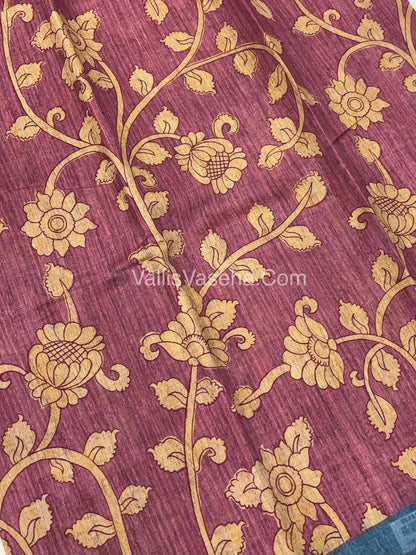 Semi Tussar Silk Saree |VVSTS048
