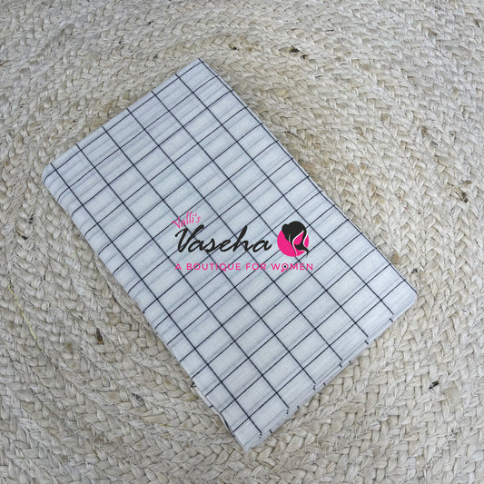 Blouse Bit - Pure Cotton - Multi Checks - 1 mtr - VVBB001