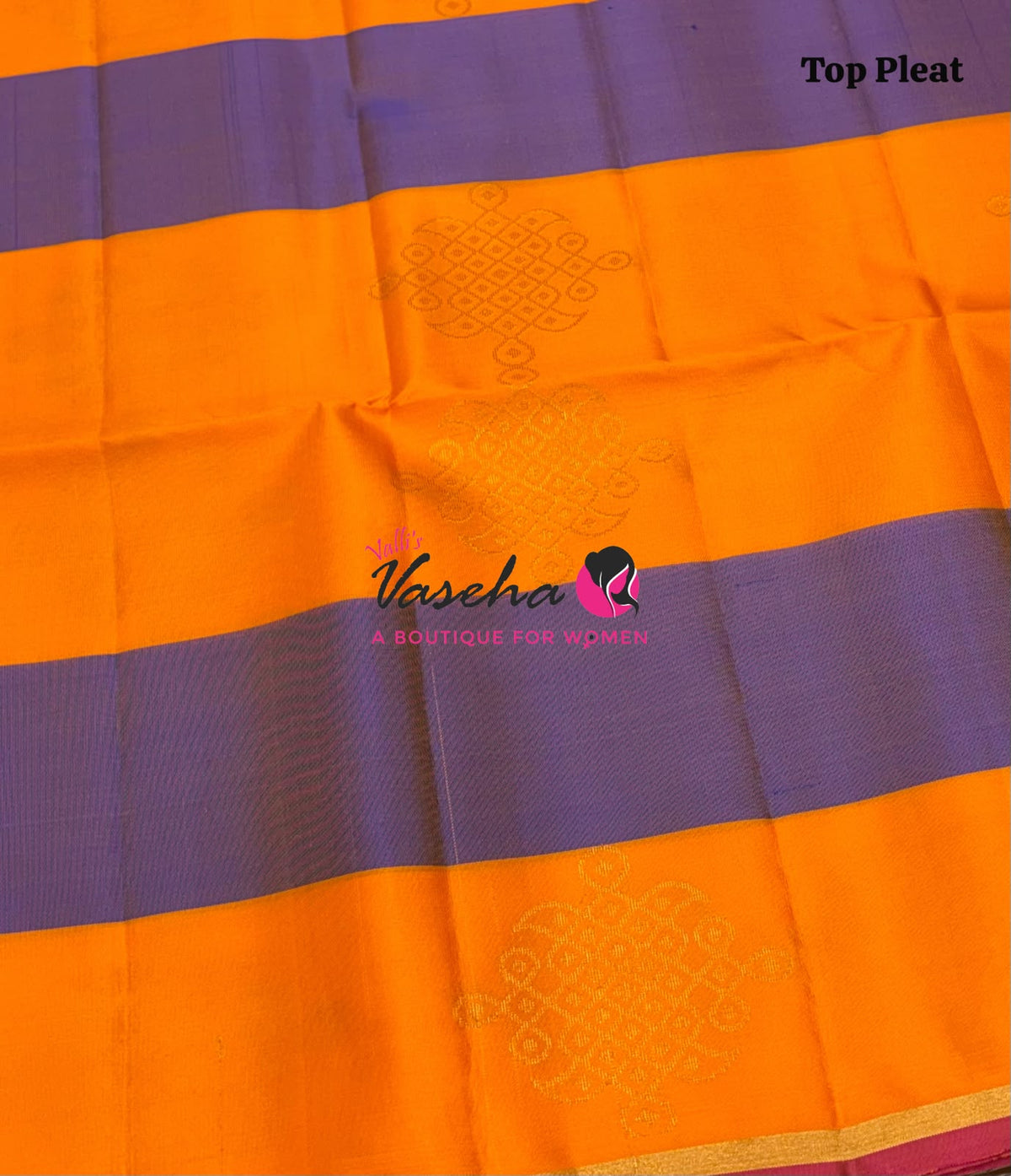 Pure Soft Silk Saree - Partly Pallu -  Half & Half Saree - VVPSS088