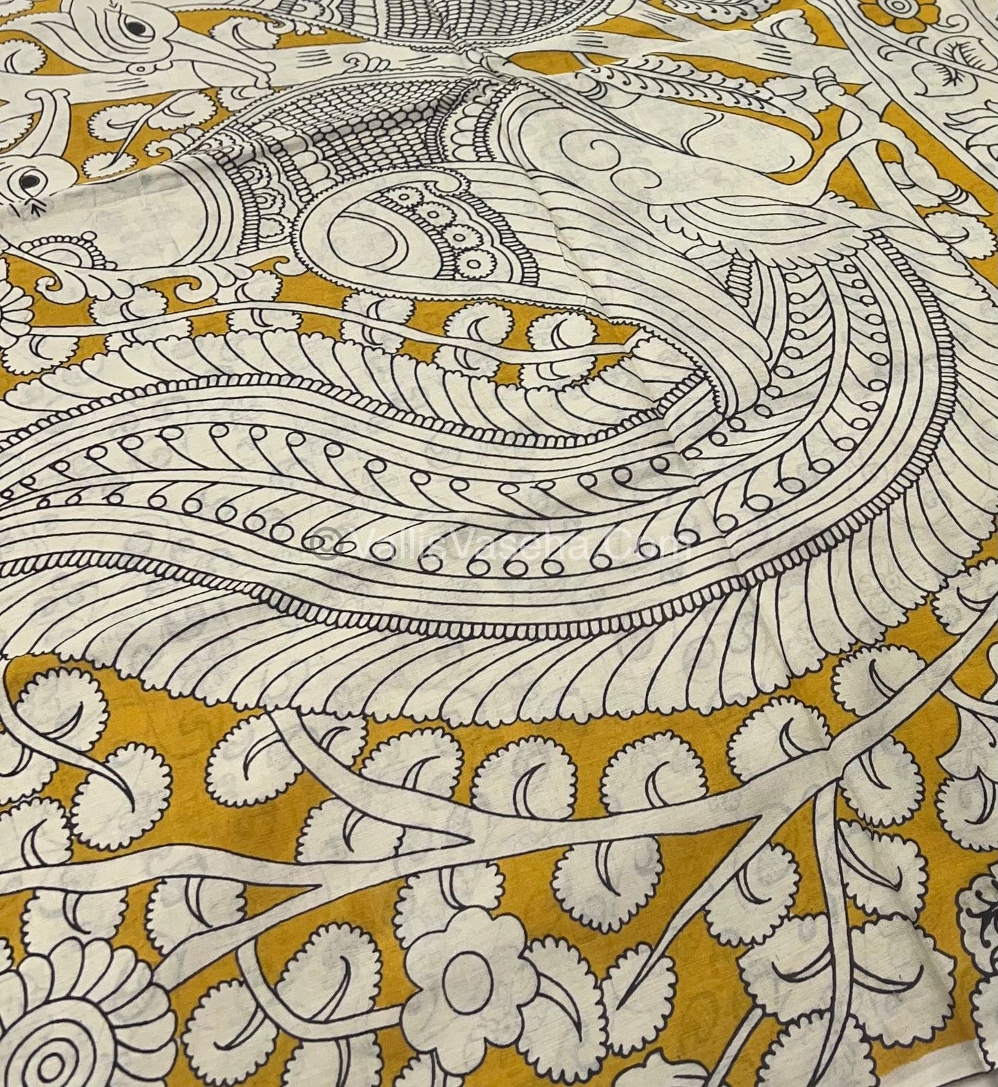 Pure Kalamkari Cotton Saree - VVPKC002