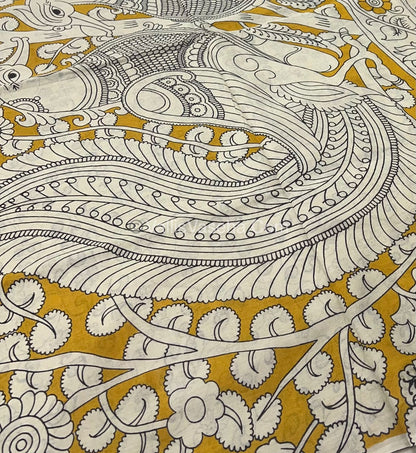 Pure Kalamkari Cotton Saree - VVPKC002