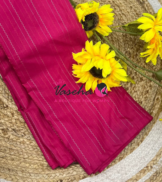 Semi Silk Saree - Aarani Pattu Style - VVSSS003