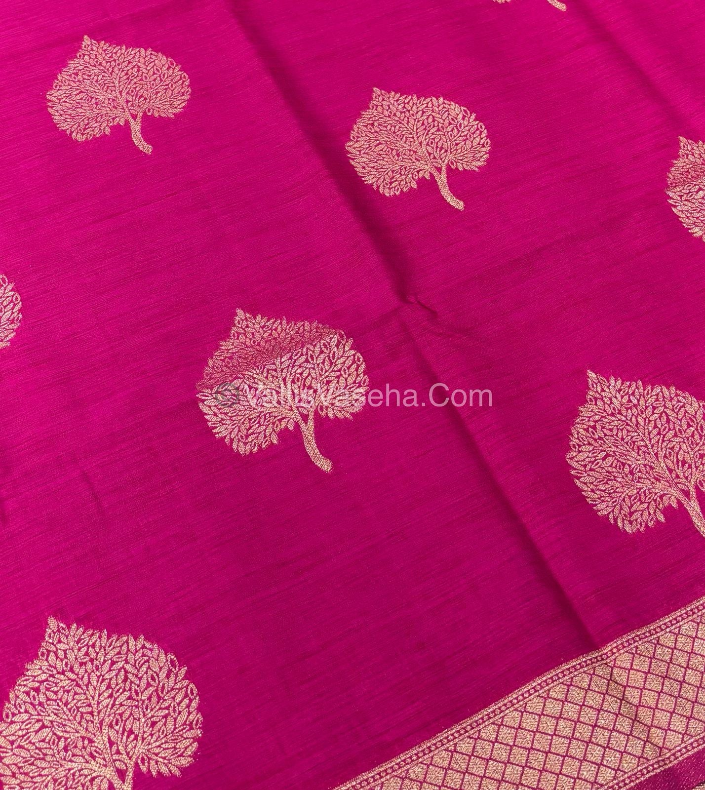 Banarasi - Heritage Silk - Semi Kathan Silk - Dark Pink Shade - VVBHS007
