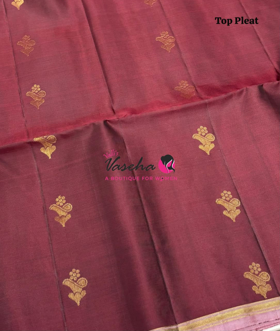 Pure Soft Silk Saree - Partly Pallu -  Half & Half Saree - VVPSS088