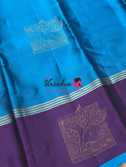 Half Mix - Pure Soft Silk Saree - Retta Petta Border - VVPSS154