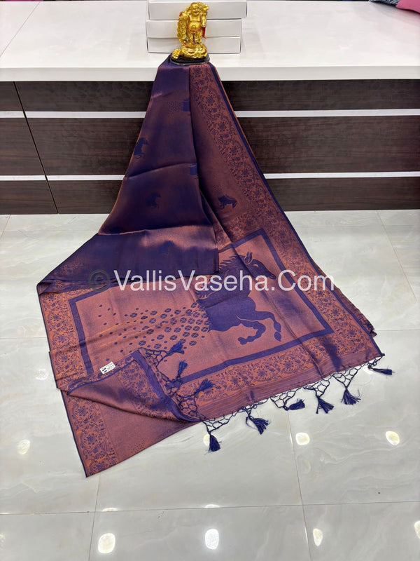 50% less - Offer Saree - Semi Soft silk Saree   - VVDS007